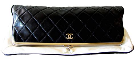 chanel white leather clutch|Chanel clutch with chain lambskin.